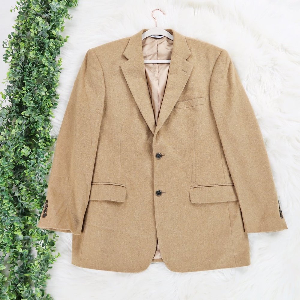 Joseph & Feiss 100% Camelhair Camel Jacket Coat 42